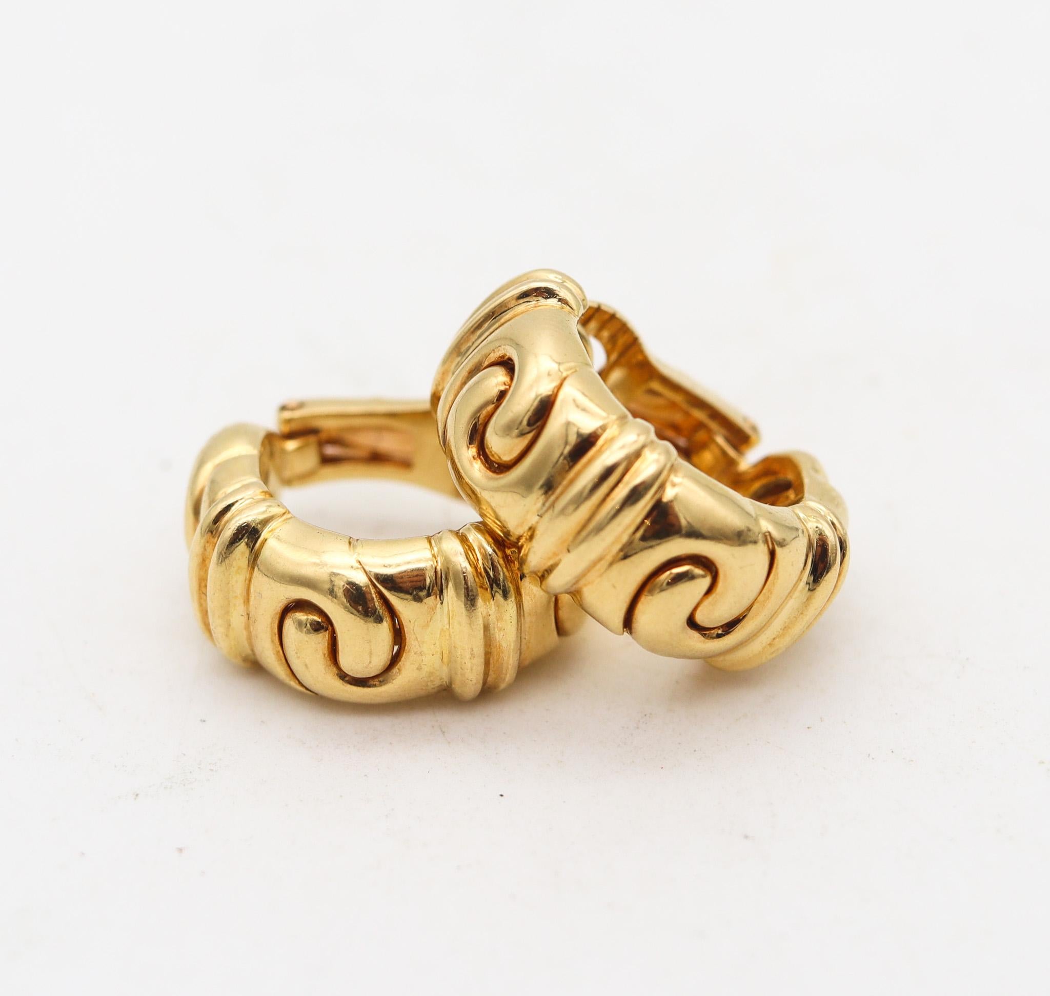 bvlgari hoop earrings