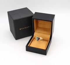 Bvlgari Roma Doppio Ring in 18kt Gold with 3.10 Ctw in Pink Tourmaline & Topaz