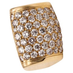 Bvlgari Roma Millenia Cocktail Ring in 18Kt Gold with 3.18 Cts in VS Diamonds