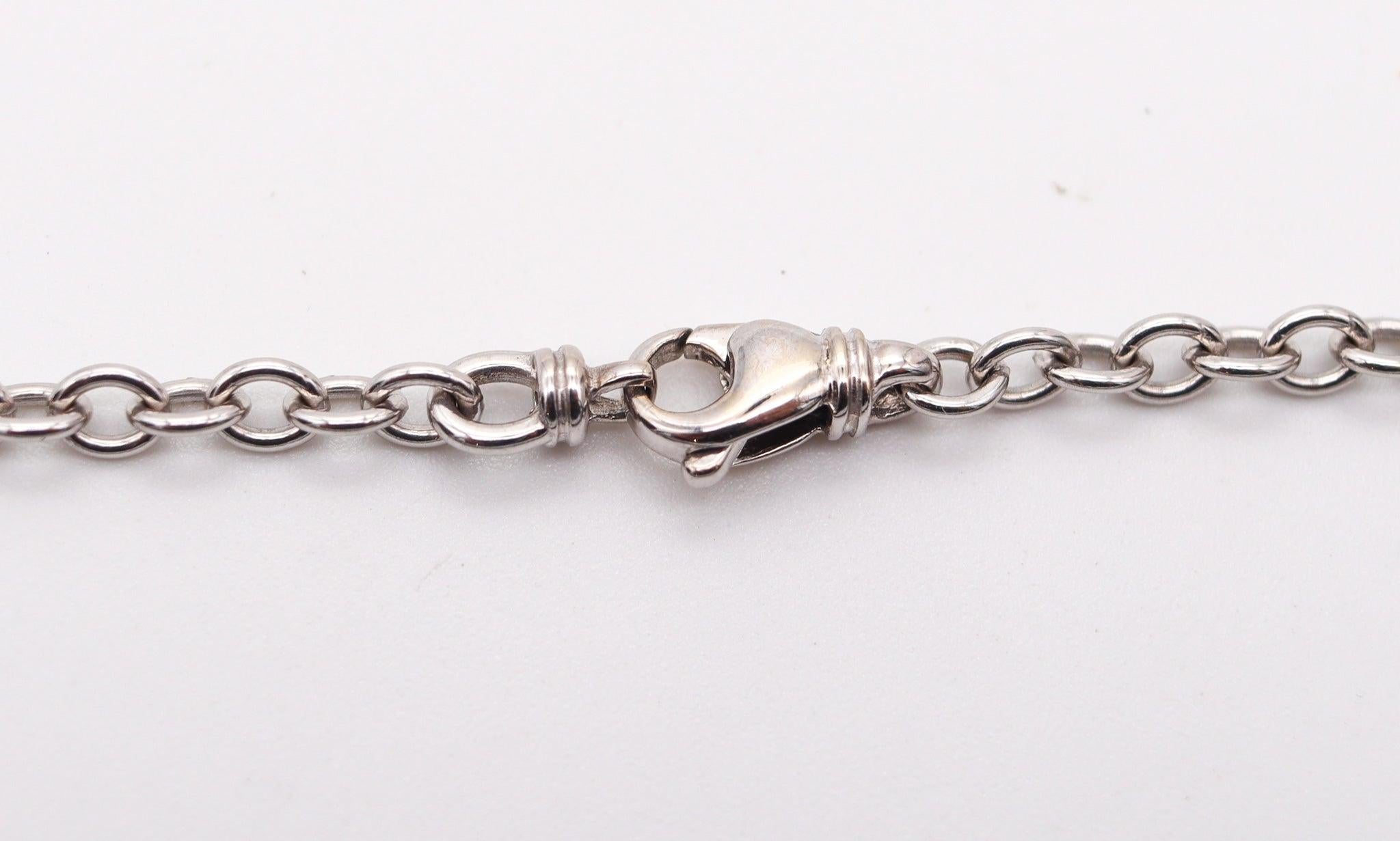 BVLGARI Collana Roma Reversible Links in oro 18Kt con diamanti VS e onice in vendita 1