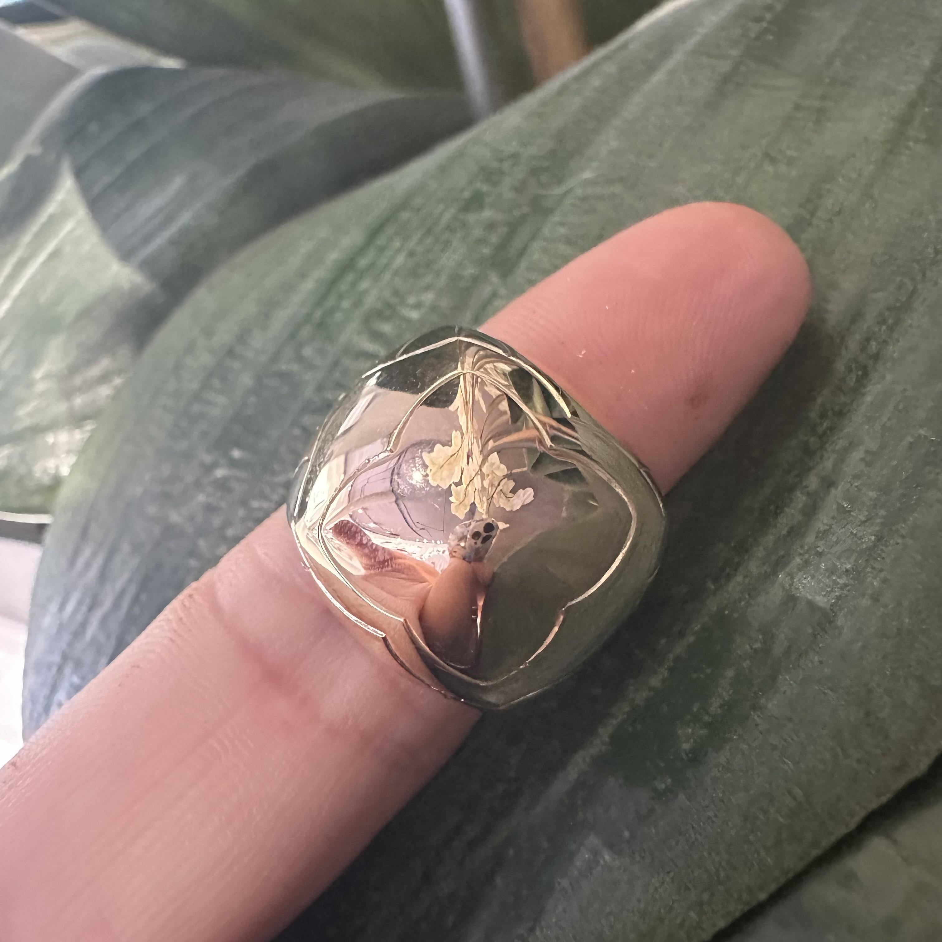 Bvlgari Roma Vintage Pyramid Ring in 18k Rose, White, and Yellow Gold, Size 6.5 For Sale 1