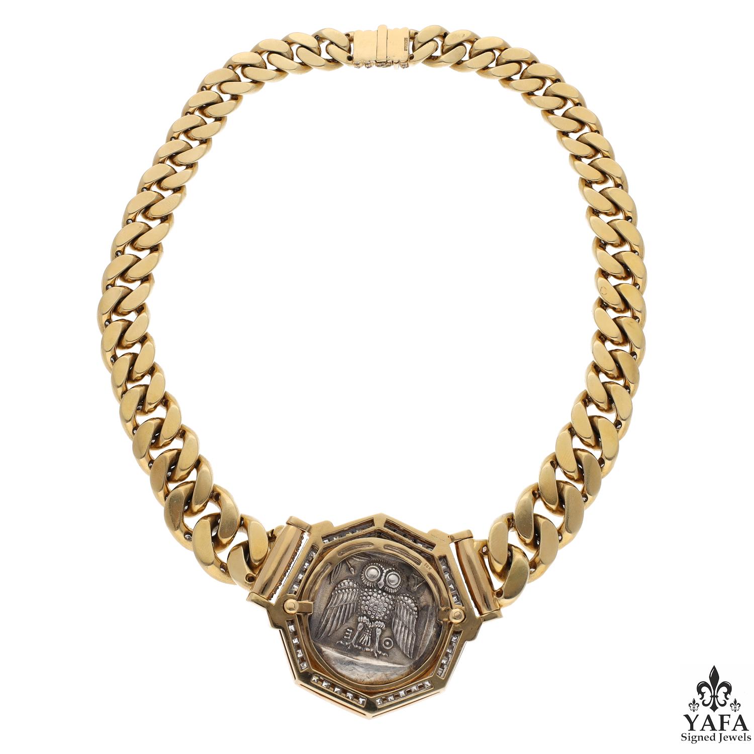 Bulgari coin necklace store