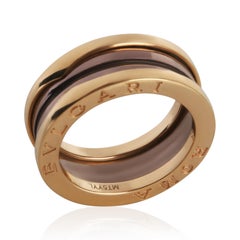 BVLGARI Rose Gold & Bronze Metal B.zero1 Ring