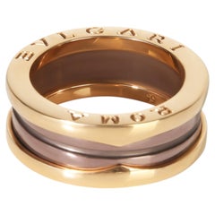 BVLGARI Rose Gold & Bronze Metal B.zero1 Ring