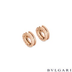 Bvlgari Rose Gold B.Zero1 Hoop Earrings