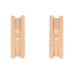 Bvlgari Rose Gold B.Zero1 Hoop Earrings