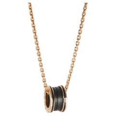 BVLGARI Or Rose  Collier B.zero1