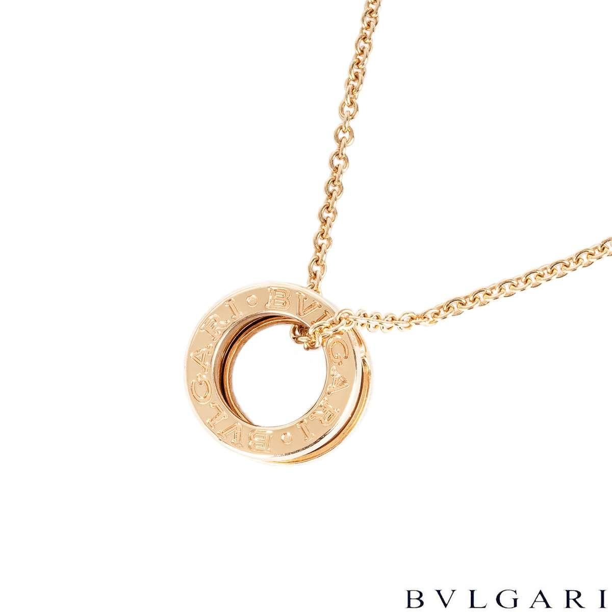 Collana con ciondolo B.Zero1 in oro rosa Bvlgari 335924 In condizioni ottime in vendita a Mayfair, London, London