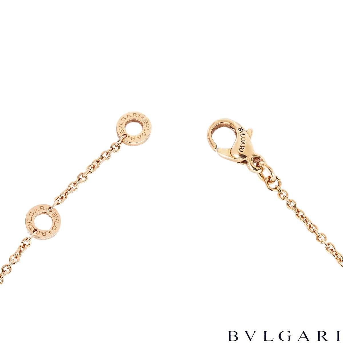 Donna Collana con ciondolo B.Zero1 in oro rosa Bvlgari 335924 in vendita