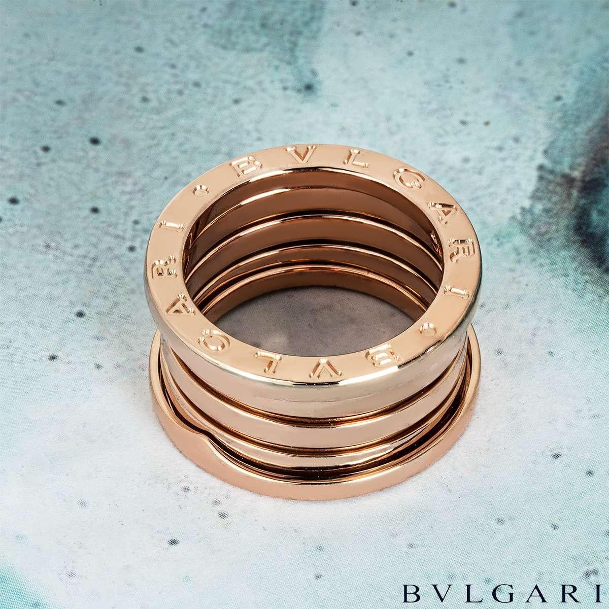 Bvlgari Rose Gold B.Zero1 Ring Size 52 348769 1