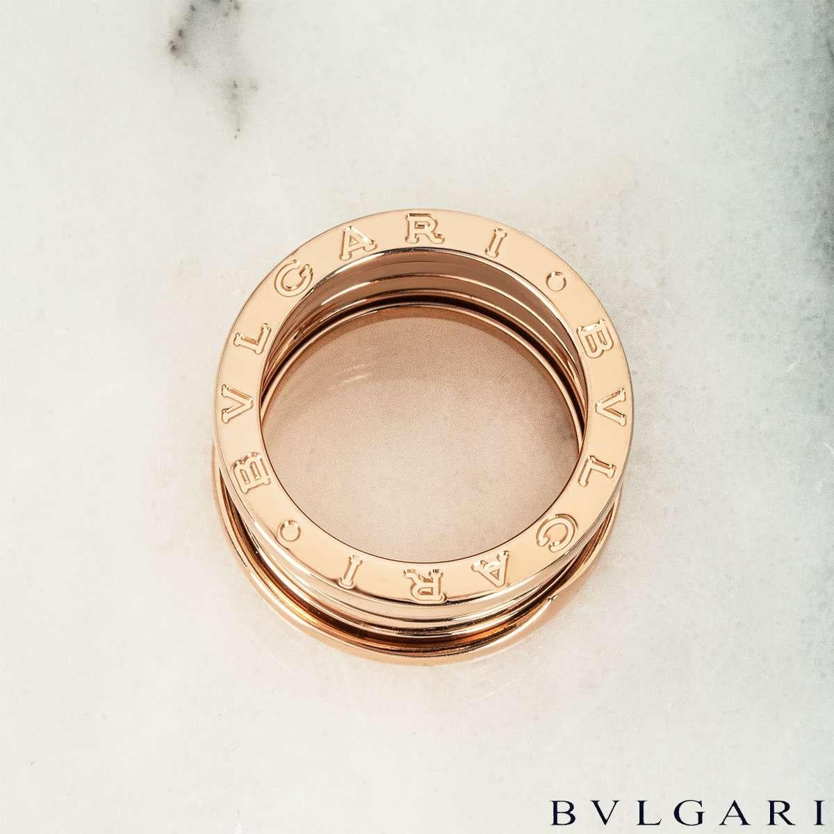 Bvlgari Rose Gold B.Zero1 Ring Size 52 348769 3