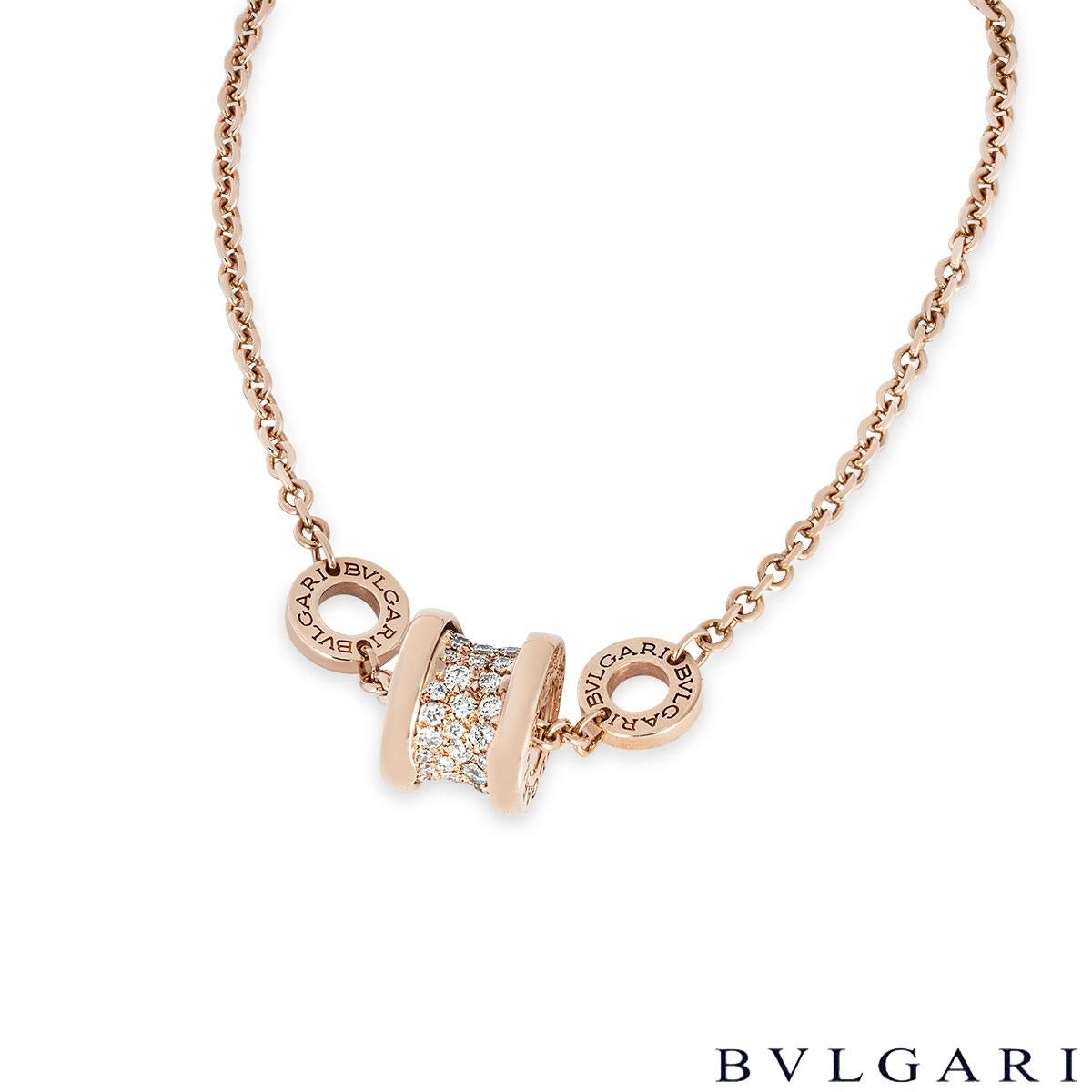 Bvlgari B.Zero1 Armband aus Roségold mit Diamanten BR857358 (Rundschliff)