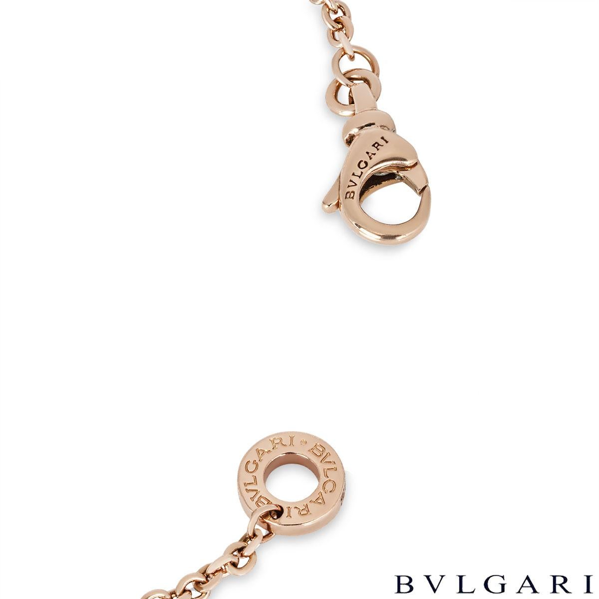 Bvlgari B.Zero1 Armband aus Roségold mit Diamanten BR857358 im Zustand „Hervorragend“ in Mayfair, London, London