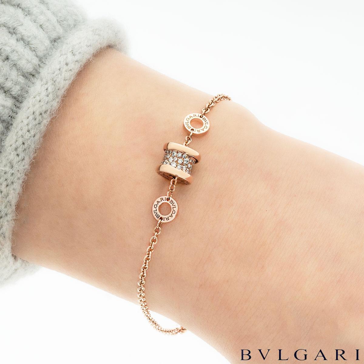 Bvlgari B.Zero1 Armband aus Roségold mit Diamanten BR857358 Damen