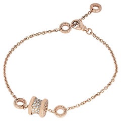 Bvlgari Bracciale B.Zero1 in oro rosa con diamanti BR857358