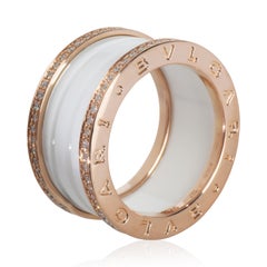 BVLGARI Rose Gold Diamond B.zero1 Ring