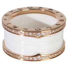 BVLGARI Rose Gold Diamond B.zero1 Ring