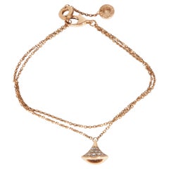 BVLGARI Rose Gold Diamond Diva's Dream Bracelet