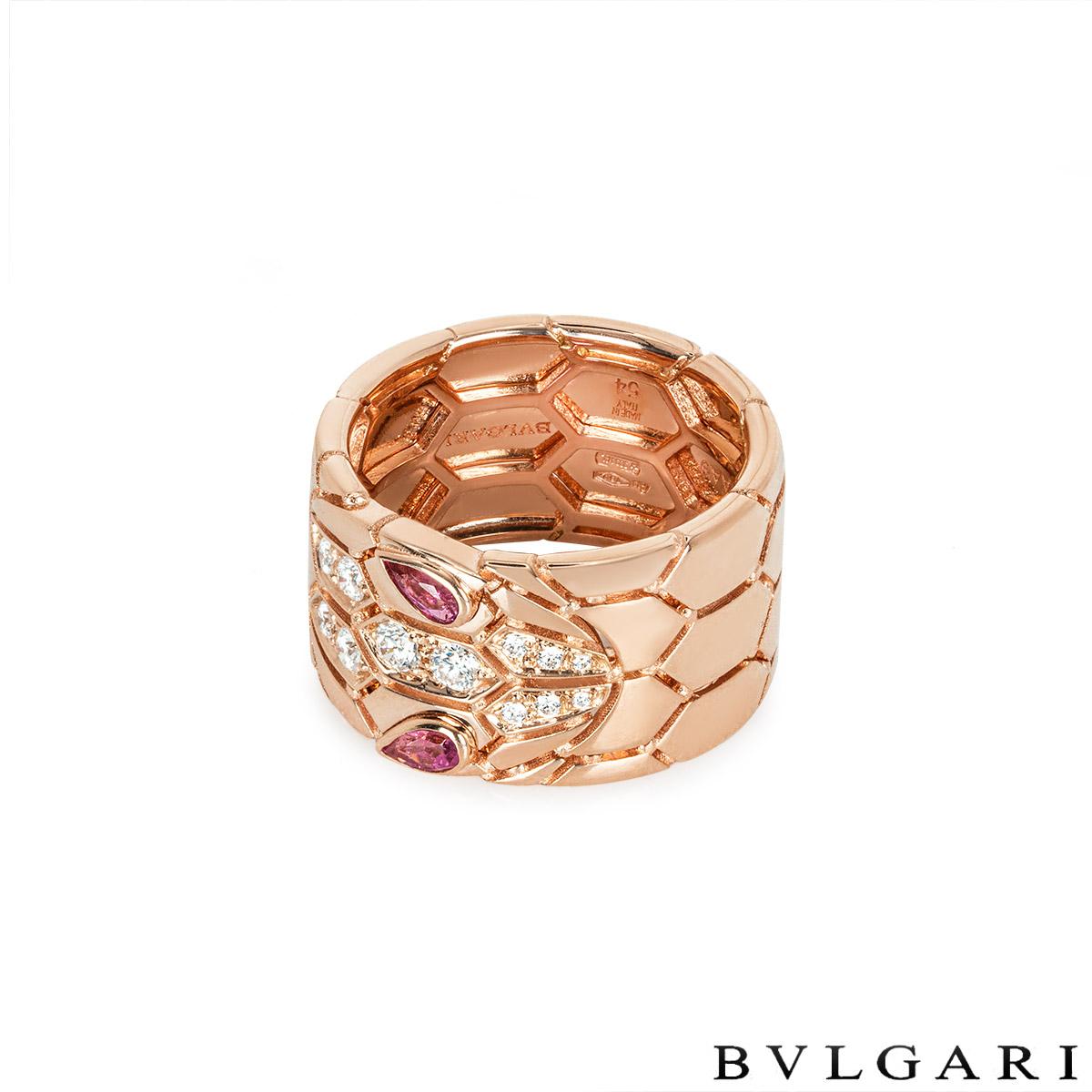 Seduttori-Ring aus Roségold mit Diamanten 352736 von Bvlgari im Zustand „Hervorragend“ im Angebot in London, GB