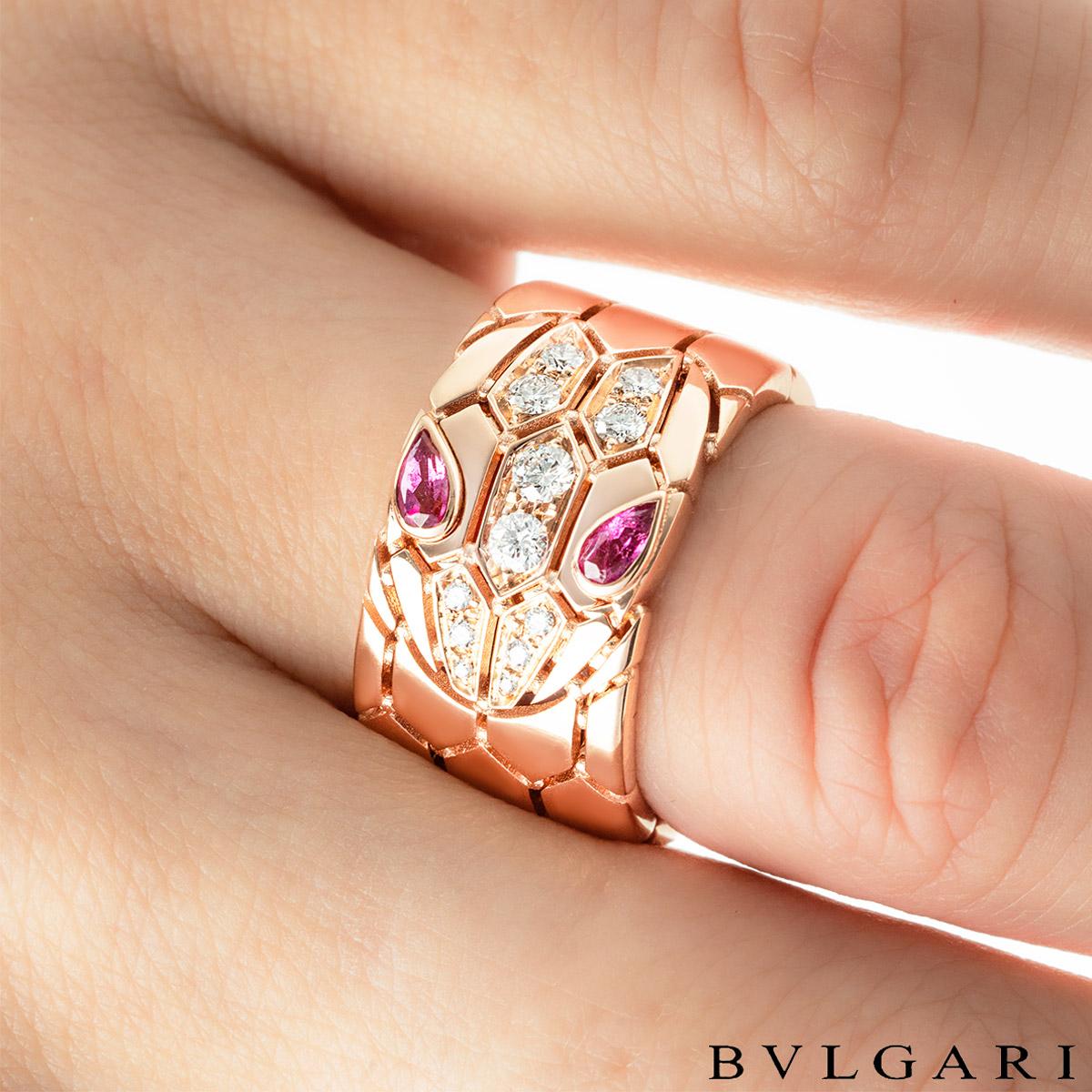 Seduttori-Ring aus Roségold mit Diamanten 352736 von Bvlgari für Damen oder Herren im Angebot