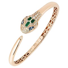 Bvlgari Rose Gold Diamant Serpenti Seduttori Größe Medium Armband 356196