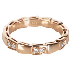 BVLGARI Rose Gold Diamond Serpenti Viper Ring