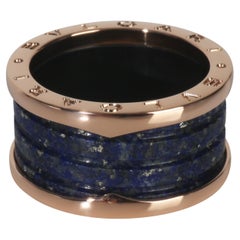 BVLGARI Rose Gold Lapis B.zero1 Ring