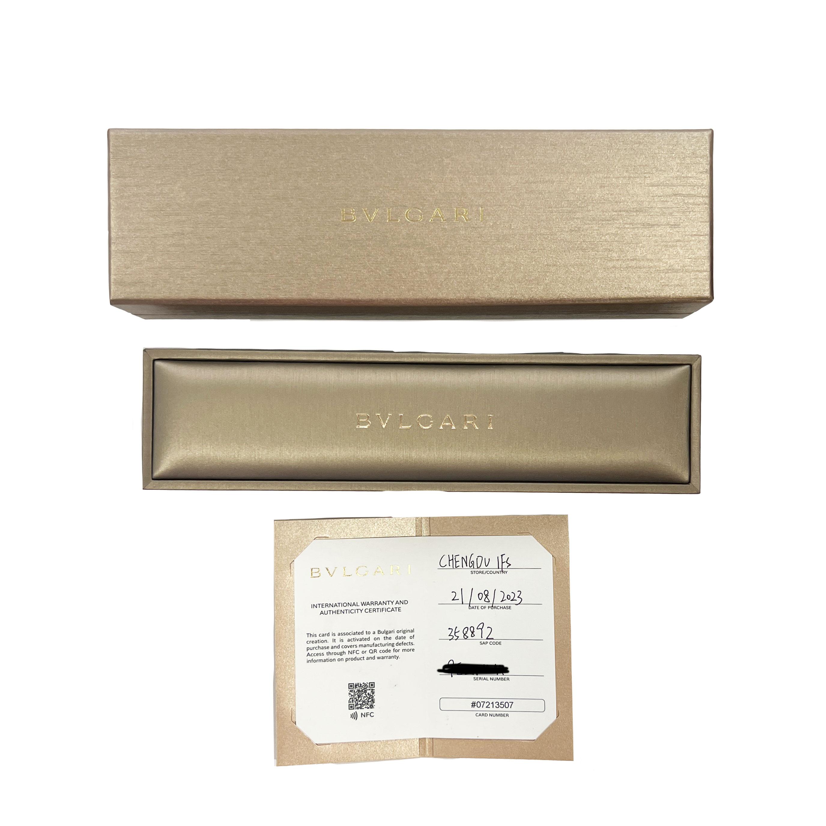 BVLGARI Pulsera Sueño de Diva de Malaquita y Diamantes en Oro Rosa en venta 1