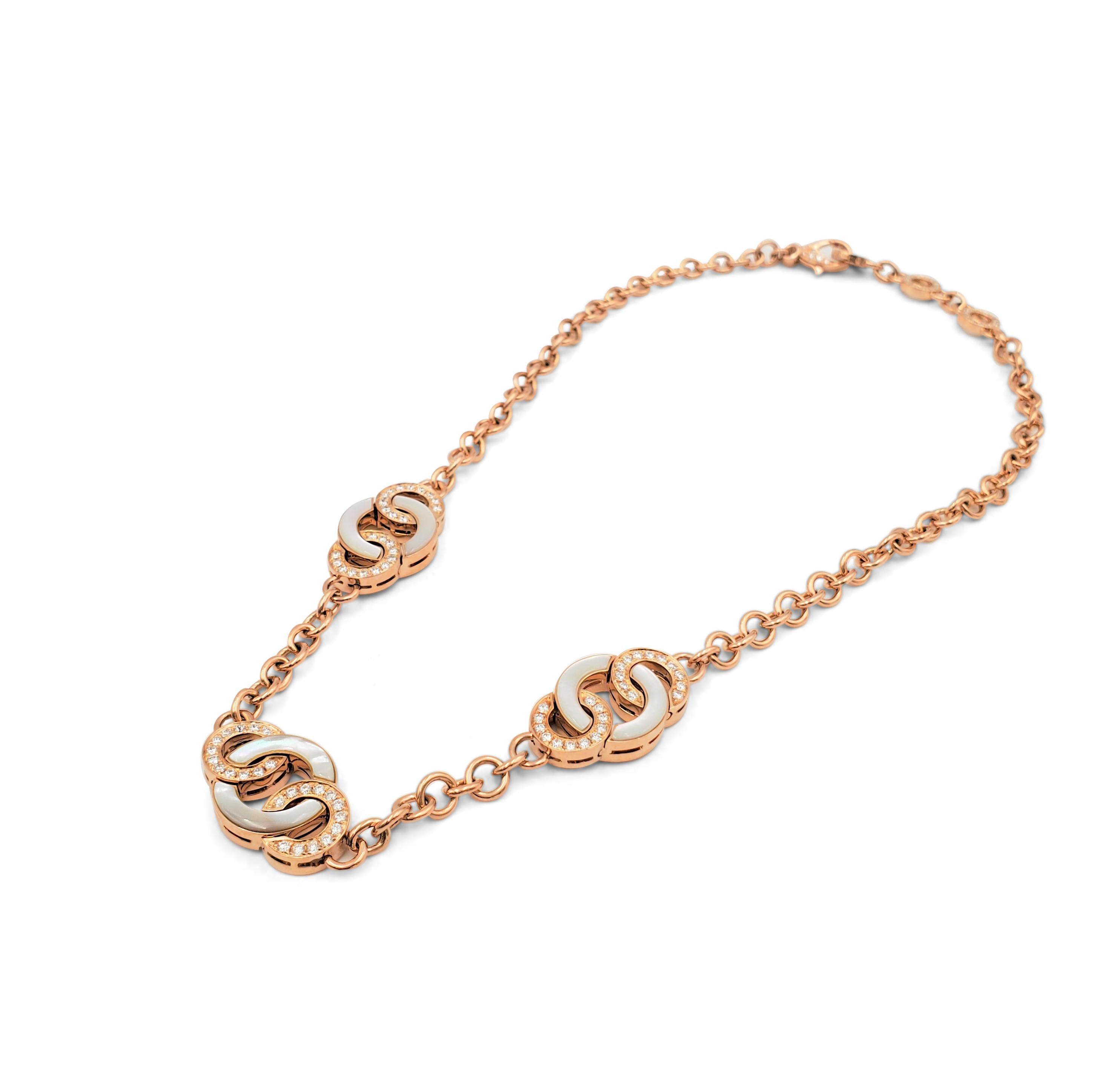 bvlgari rose gold necklace