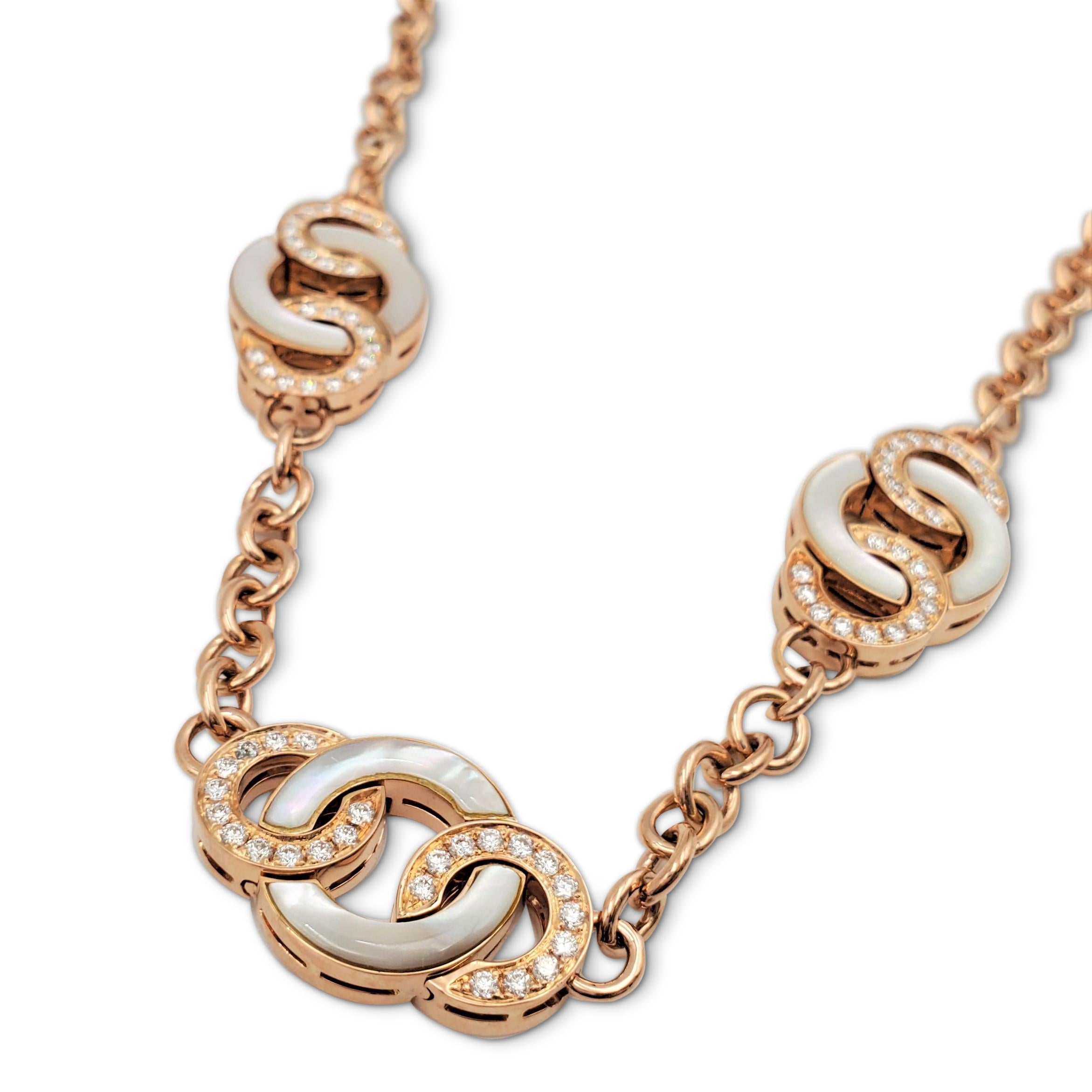 bvlgari necklace rose gold