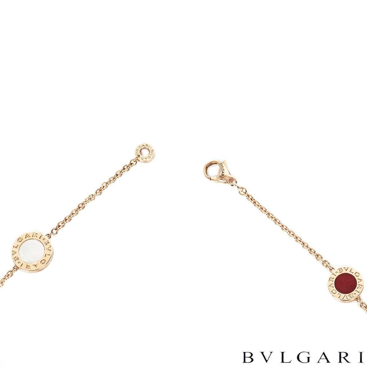 Bvlgari Rose Gold Multi-Gem Bvlgari Bvlgari Halskette CL857572 für Damen oder Herren im Angebot