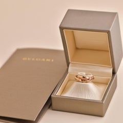Bvlgari Rose Gold Serpenti Viper Ring Size M