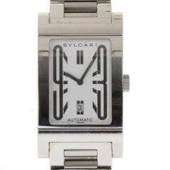 Bvlgari RT45S Rettangolo Stainless Steel Silver Automatic 2 Year Warranty #562