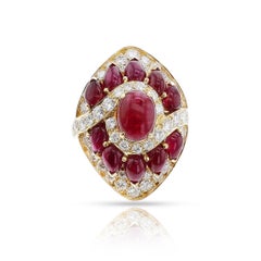 BVLGARI Ruby and Diamond Cocktail Ring, 18k