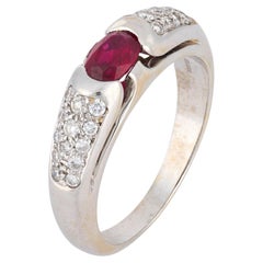 Bvlgari ruby diamond 18k yellow gold engagement ring Bvlgari ruby diamond 18k yellow gold engagement ring