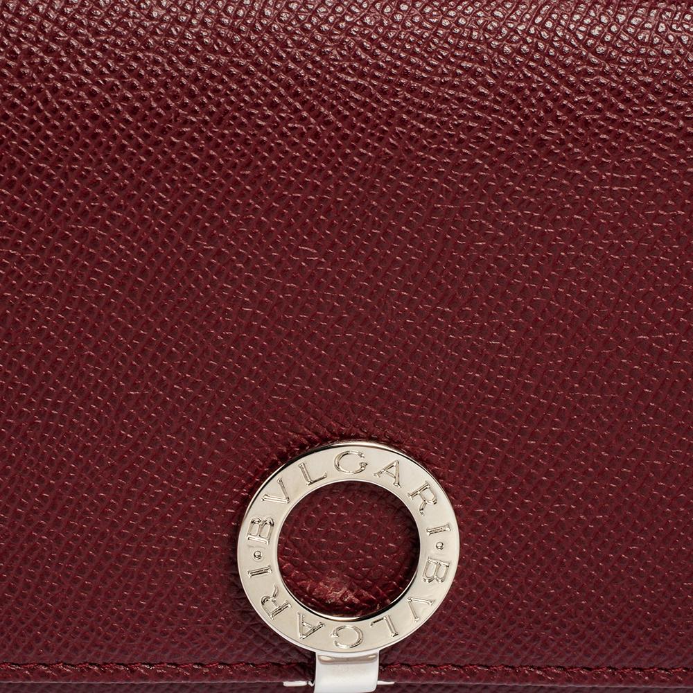 Bvlgari Ruby Wine Leather Bvlgari Bvlgari Continental Wallet 3