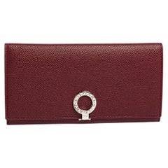 Bvlgari Ruby Wine Leather Bvlgari Bvlgari Continental Wallet