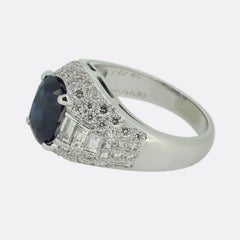 Bvlgari Sapphire and Diamond Trombino Ring