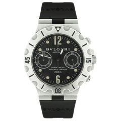 Bvlgari Scuba Stainless Steel Wristwatch