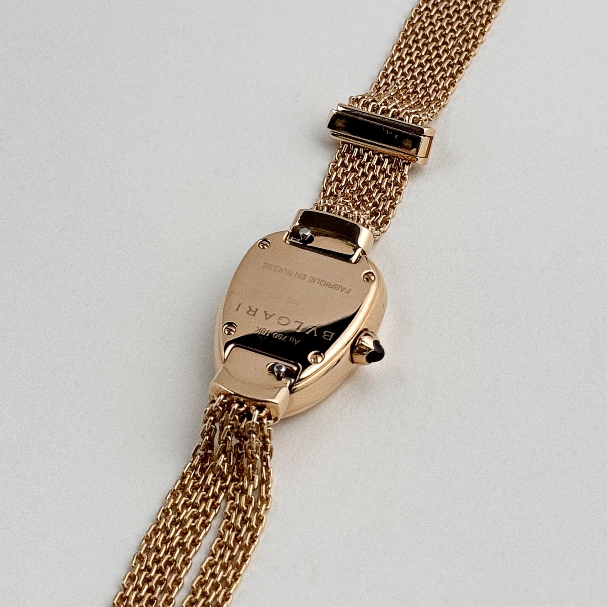 Bvlgari Serpenti 102728 Damen Roségold Schwarzes Zifferblatt (2021) im Angebot 5
