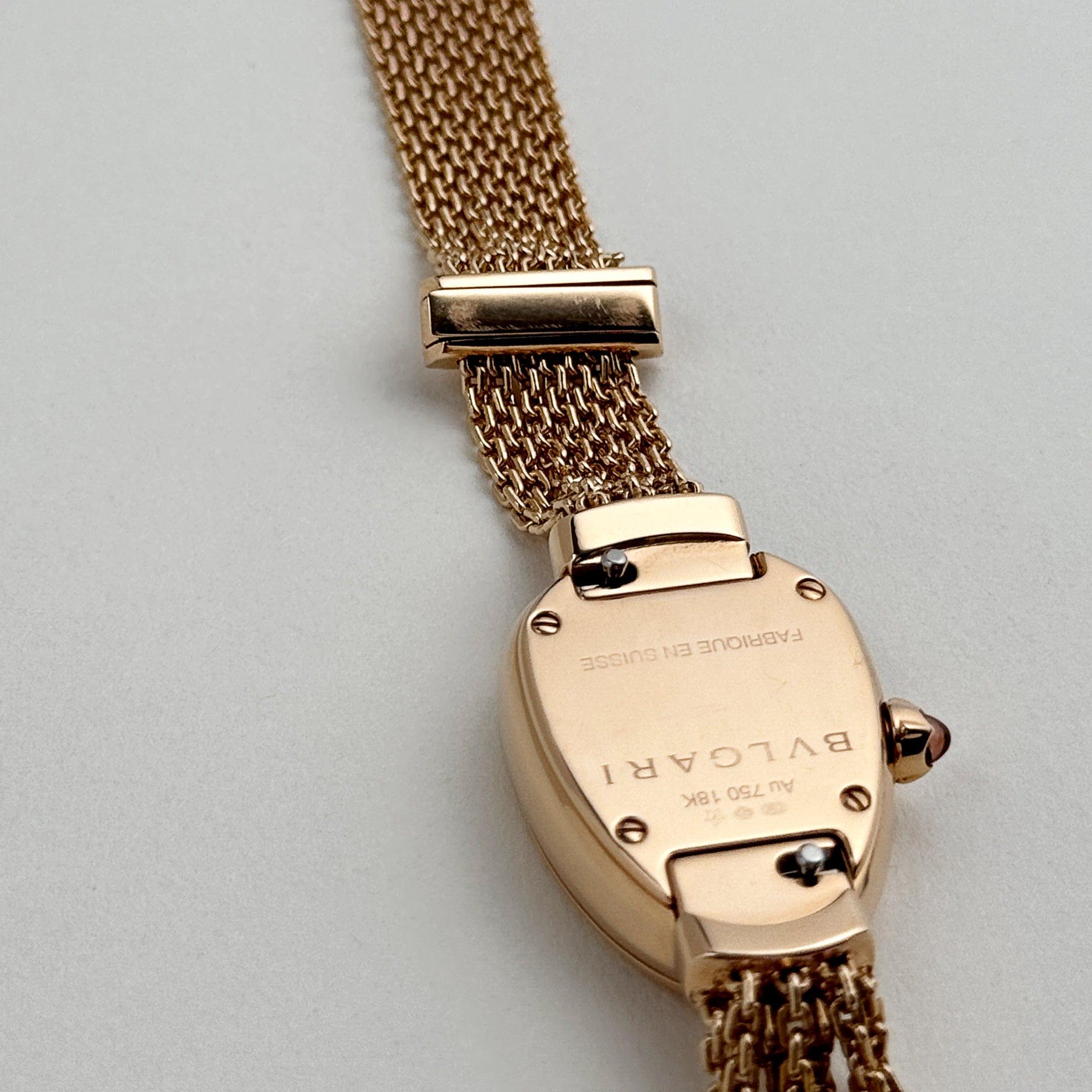 Bvlgari Serpenti 102728 Damen Roségold Schwarzes Zifferblatt (2021) im Angebot 6