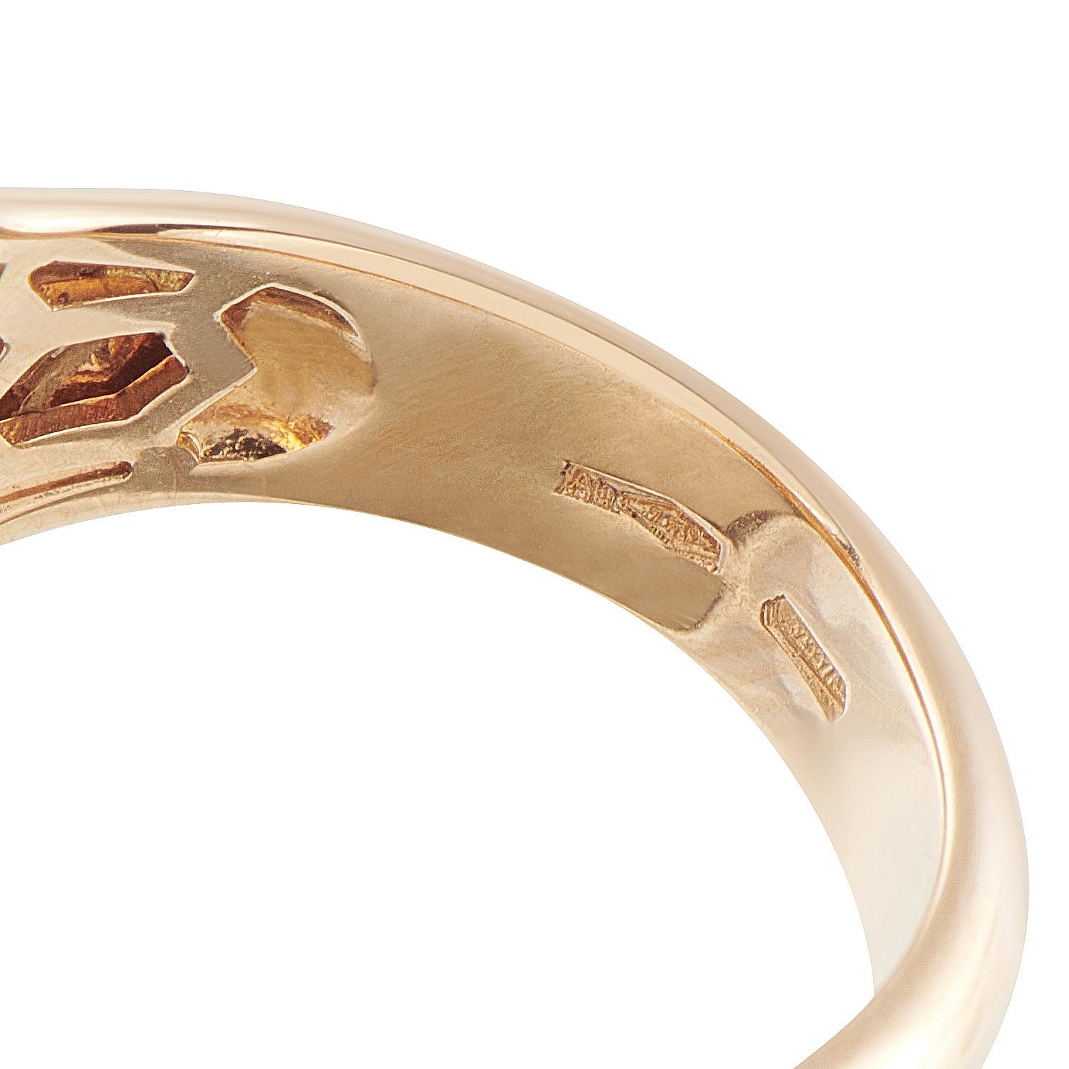 Bvlgari Serpenti 18K Rose Gold Diamond and Malachite Ring In condizioni ottime in vendita a Southampton, PA