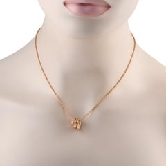 Bvlgari Serpenti 18K Rose Gold Diamond Necklace