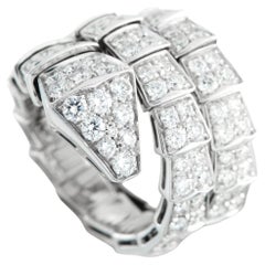 Bvlgari Serpenti 18K White Gold 2.77ct Diamond Ring BV29-060526