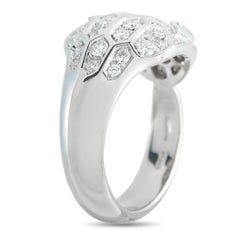 Bvlgari Serpenti 18K Weißgold Diamant und Saphir Ring BV04-122225