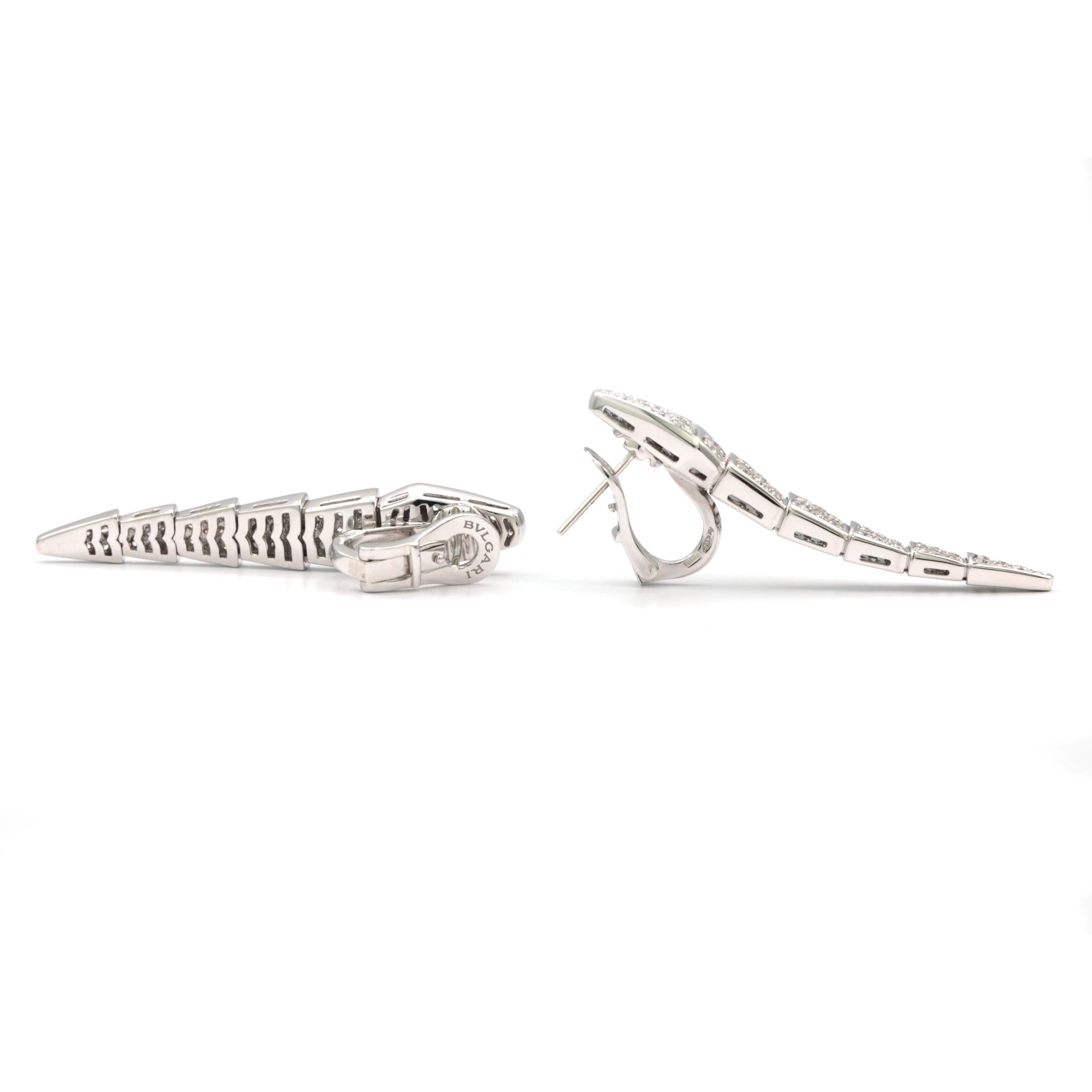 bvlgari snake earrings