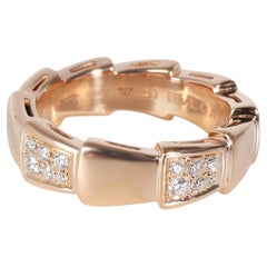 BVLGARI Serpenti Fashion Ring in 18k Rose Gold 0.34 CTW