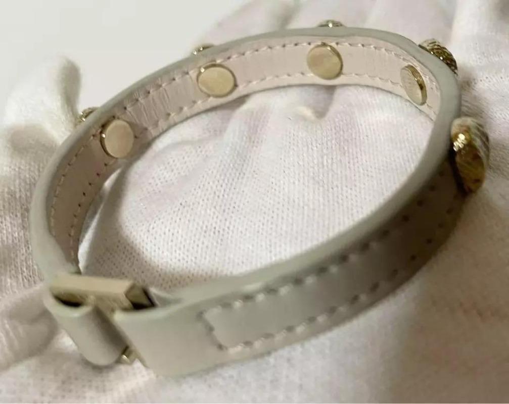BVLGARI Bracciale Serpenti Forever Oro Pelle Grigio Beige Non usato in vendita 1