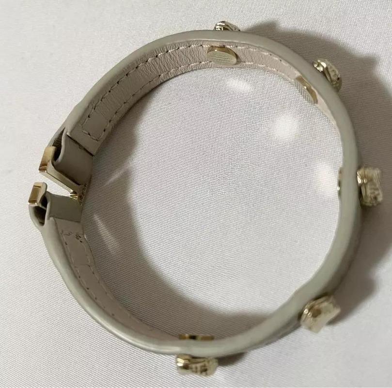 BVLGARI Bracciale Serpenti Forever Oro Pelle Grigio Beige Non usato in vendita 2