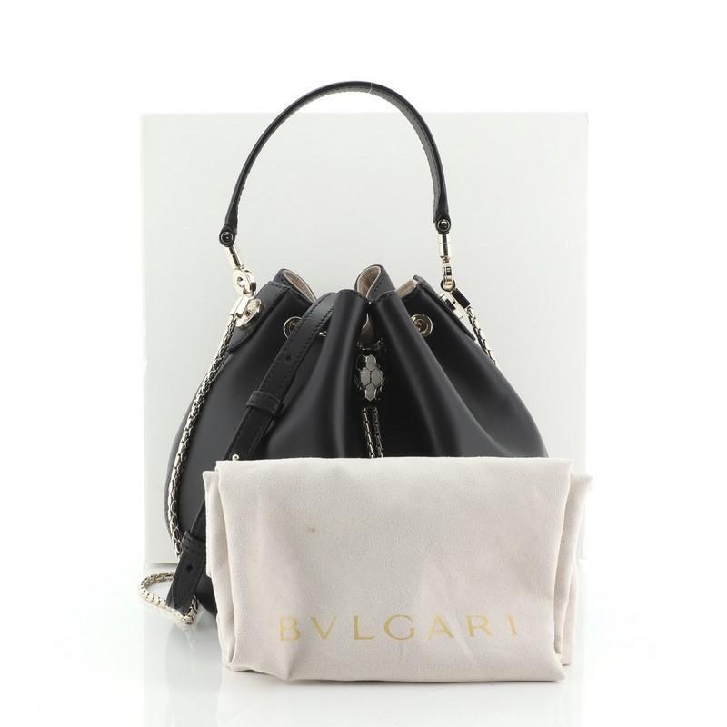 Bvlgari Serpenti Forever leather Gold shoulder bag replica